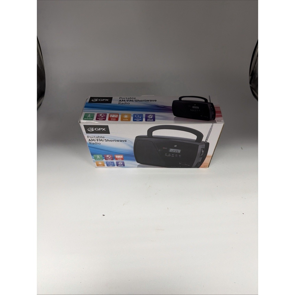 Gpx Inc. R633b Portable Shortwave Am/fm Clock Radio